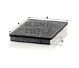 CUK 2672 cabin air filter (activated carbon)