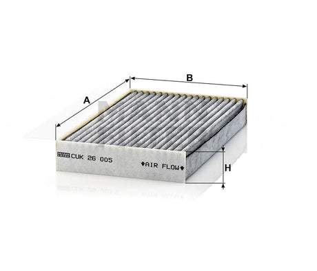 CUK 26 005 cabin air filter (activated carbon)