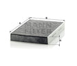 CUK 2743 cabin air filter (activated carbon)