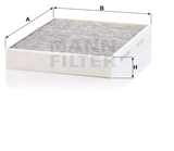 CUK 2847/1 cabin air filter (activated carbon)