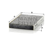 CUK 2945 cabin air filter (activated carbon)