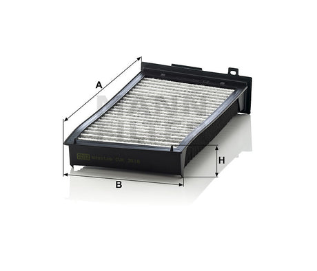 CUK 3518 cabin air filter (activated carbon)