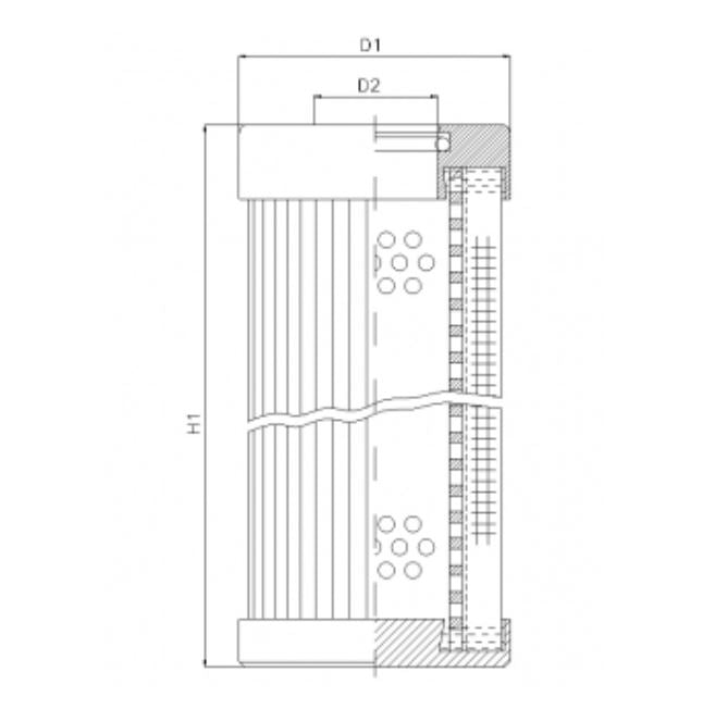 D1101G25BV hydraulic filter element