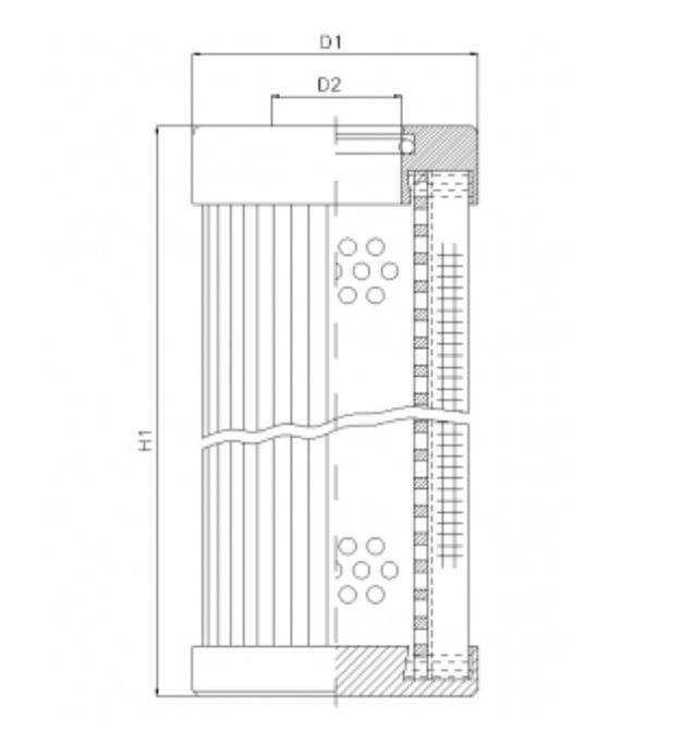 D111G15BV Filter element for pressure filter