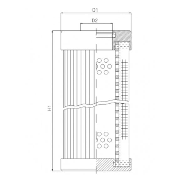 D111T10B filter element for pressure filter