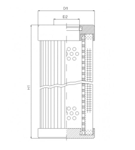 D111T25BV Filter element for pressure filter