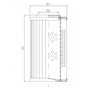 D112G01A hydraulic filter element