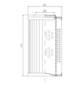 D113G25A hydraulic filter element