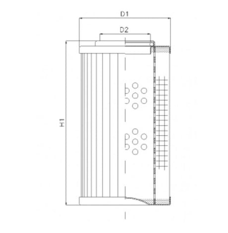 D113T25A hydraulic filter element