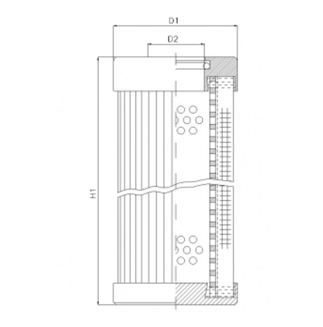 D113T25B hydraulic filter element