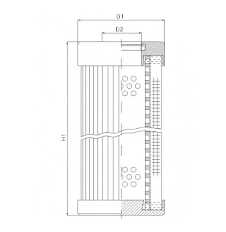 D113T60B hydraulic filter element