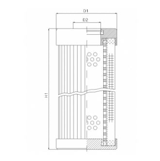 D121G03BV/ESD hydraulic filter element