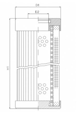 D121G25BV/ESD hydraulic filter element