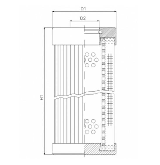 D121T10BV hydraulic filter element