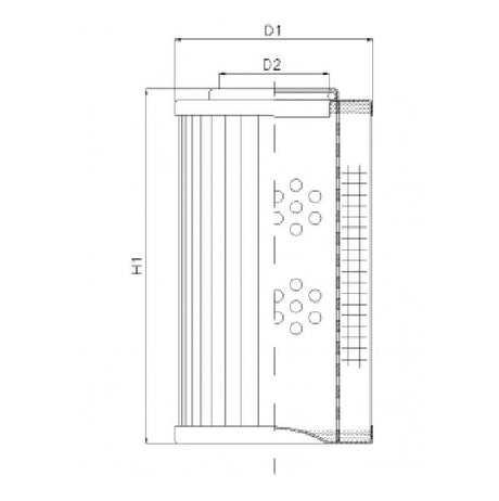D121T25AV hydraulic filter element