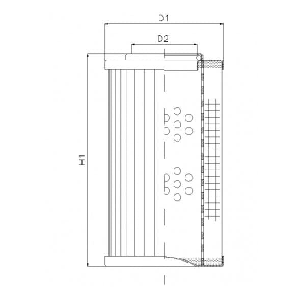 D121T25AV hydraulic filter element