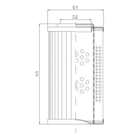 D122T125A hydraulic filter element