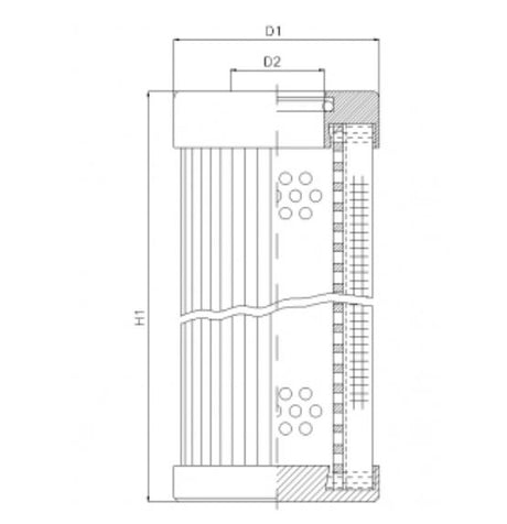 D122T25B hydraulic filter element