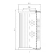 D123G03A hydraulic filter element