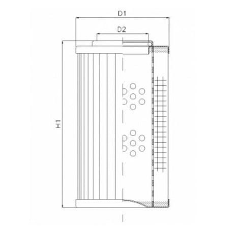 D125G15A hydraulic filter element