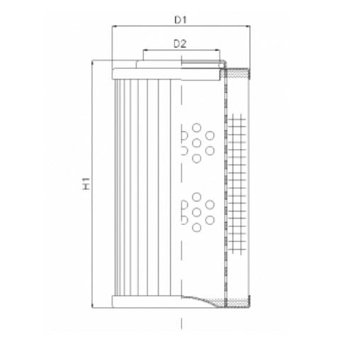 D125G15A hydraulic filter element