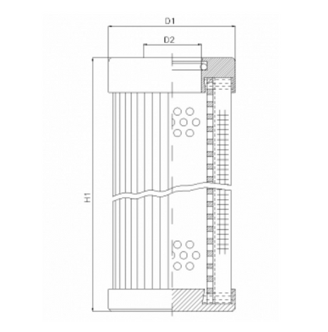 D131G15B hydraulic filter element