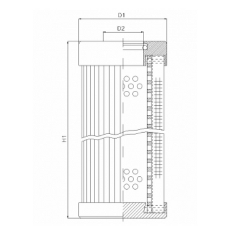 D131G25BV hydraulic filter element