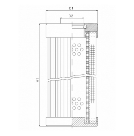 D131T10BV hydraulic filter element