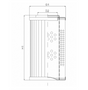 D131T300AV hydraulic filter element