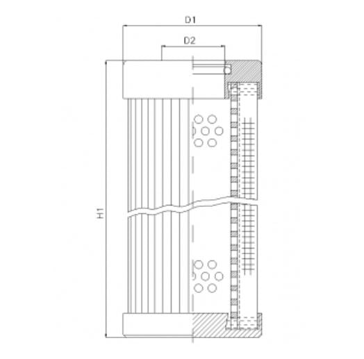 D132G10B hydraulic filter element