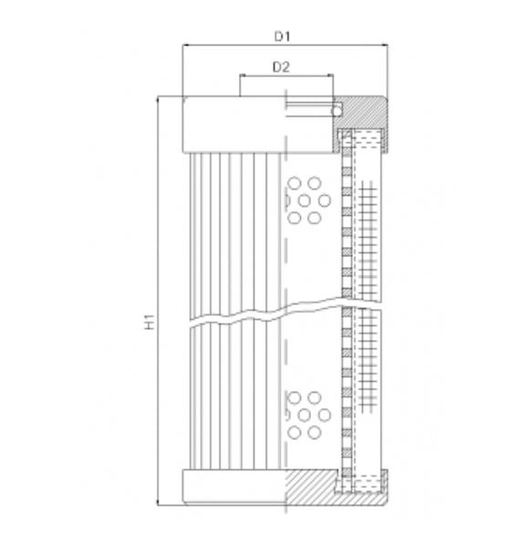 D132G25B hydraulic filter element