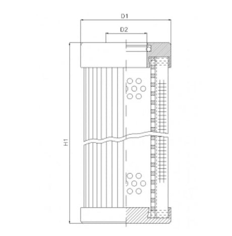 D132G25B hydraulic filter element