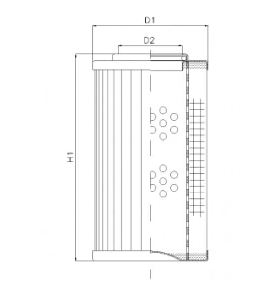 D132T25A hydraulic filter element