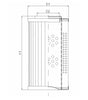 D135G25A hydraulic filter element