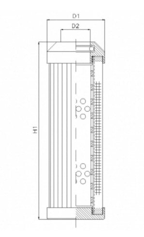 D135G25B hydraulic filter element