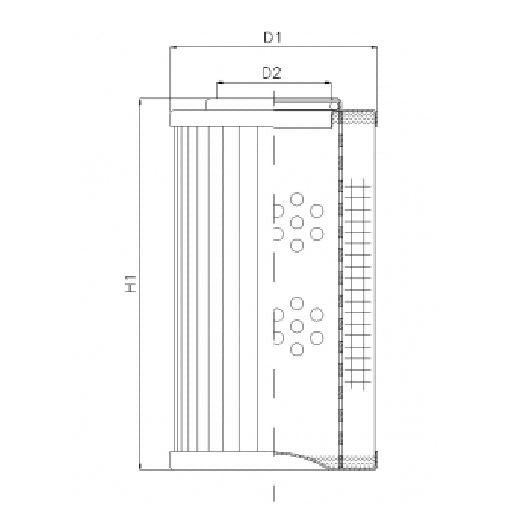 D136G06A/ESD hydraulic filter element