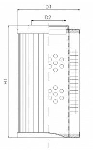 D136G25A hydraulic filter element