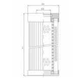 D140G25B hydraulic filter element