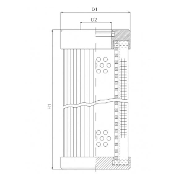 D140T25B hydraulic filter element