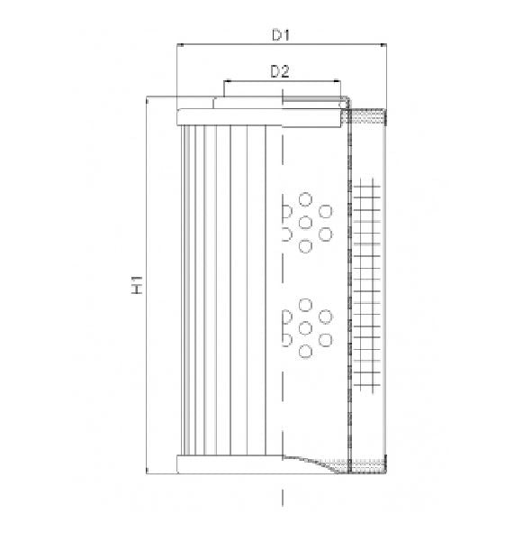 D141G10A/1 Filter element for pressure filter