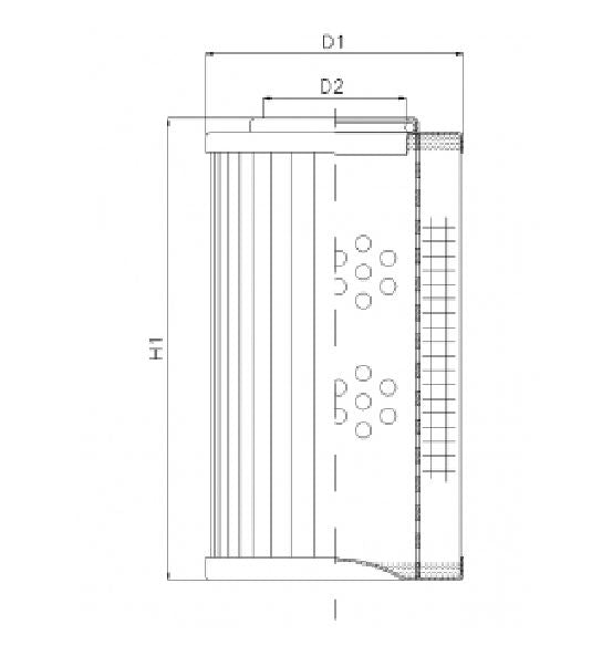 D142G06A/ESD hydraulic filter element