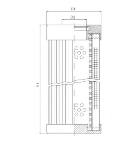 D150T10B hydraulic filter element