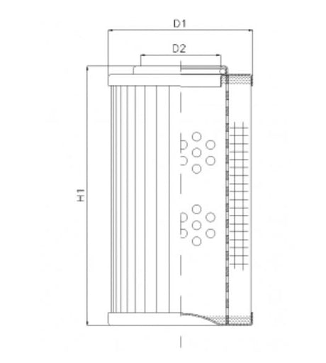 D151G15A Filter element for pressure filter