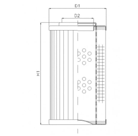 D151T25A hydraulic filter element