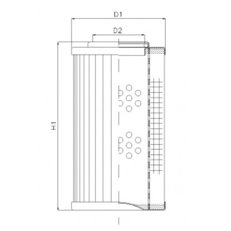 D153T25A Filter element for pressure filter