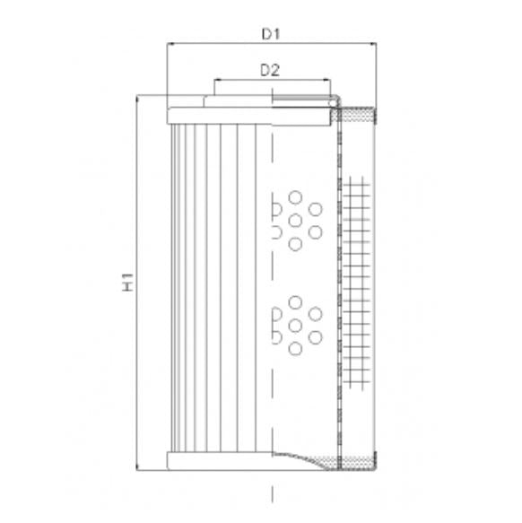 D154T10A hydraulic filter element