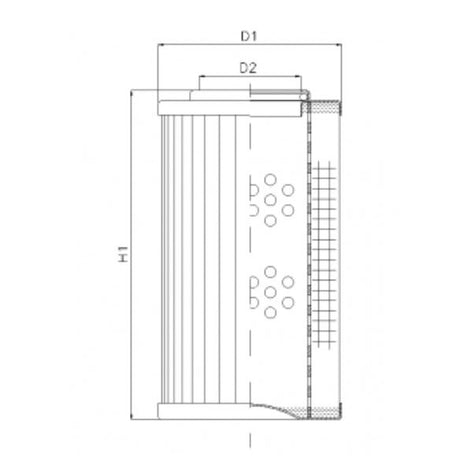 D154T125A hydraulic filter element