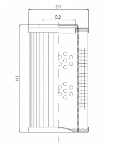 D155T25A hydraulic filter element