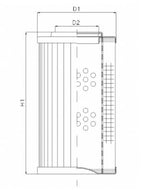D155T25A hydraulic filter element