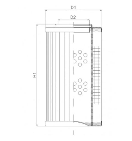 D160T60A hydraulic filter element